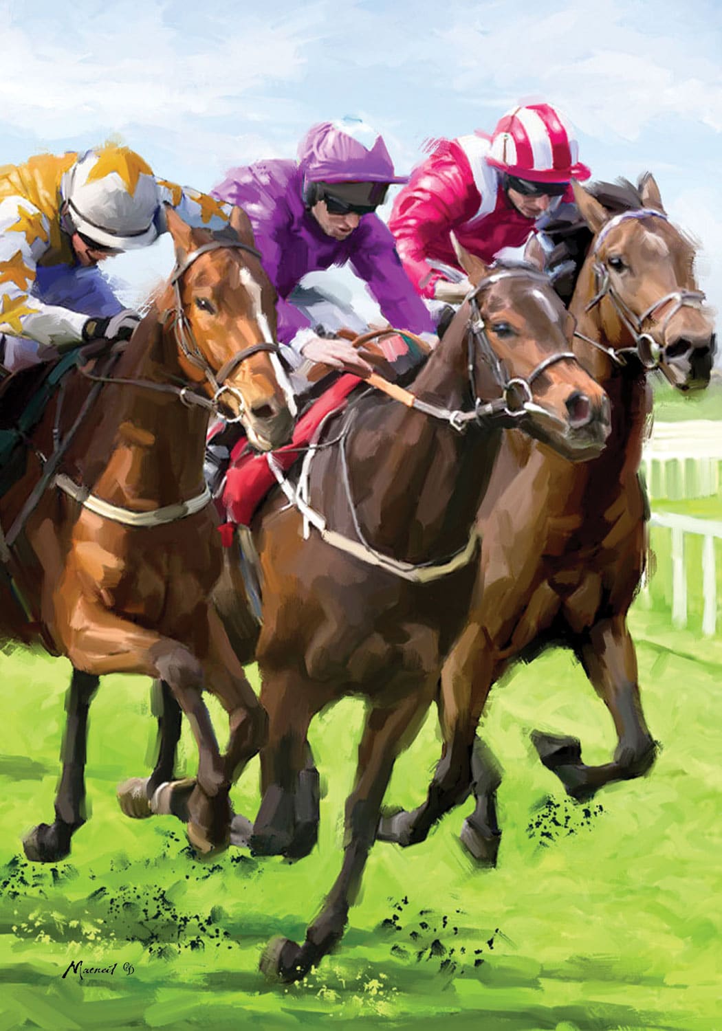 Garden Flag- Race Horses