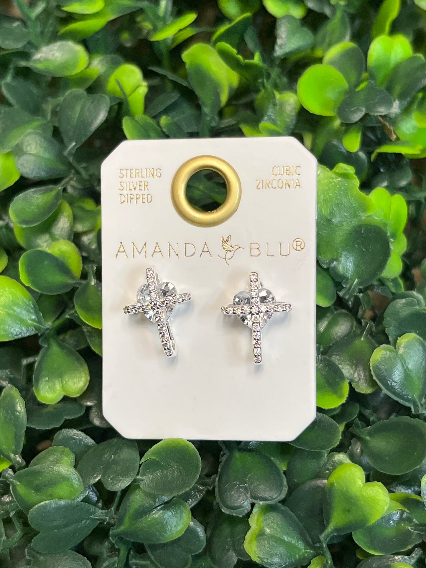 Sterling Silver Cross Earrings