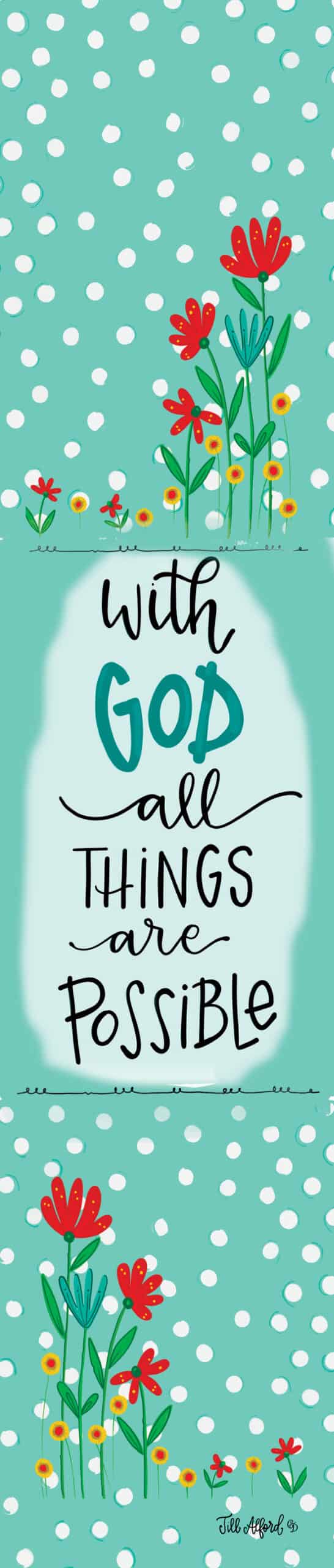 With God Yard Expression Sign