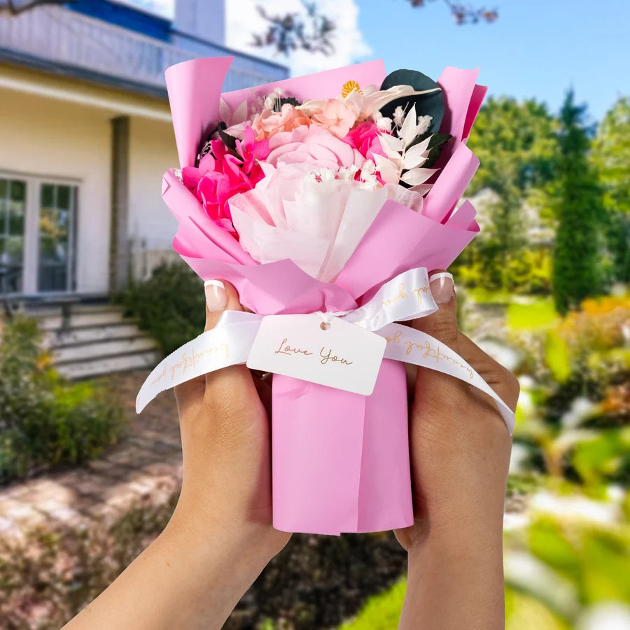 Love You Pink Preserved Floral Bouquet