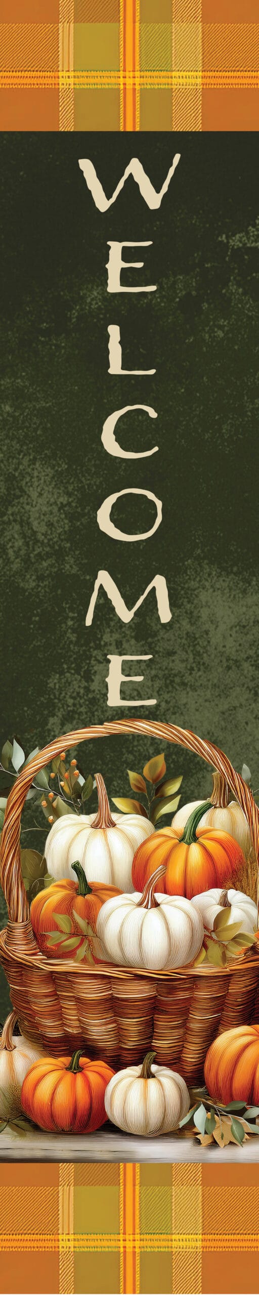 Pumpkin Basket Yard Expression Sign