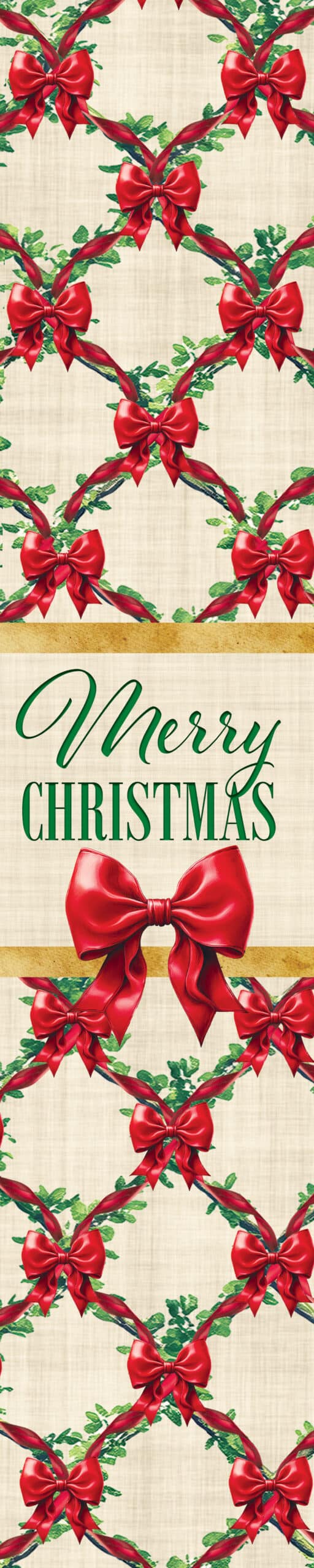 Christmas Bows Yard Expression Sign