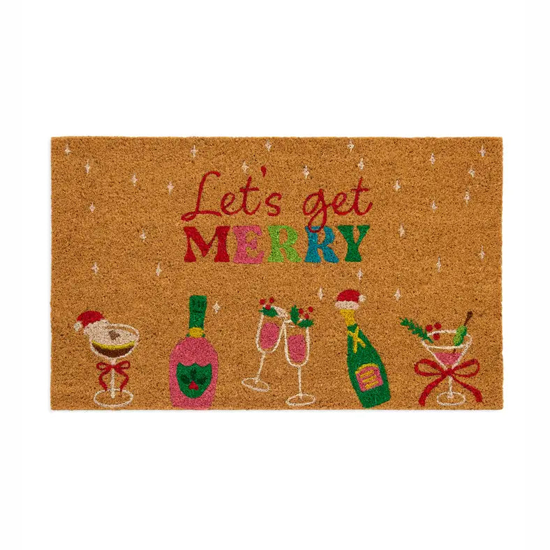 Shiraleah Doormat- Let's Get Merry