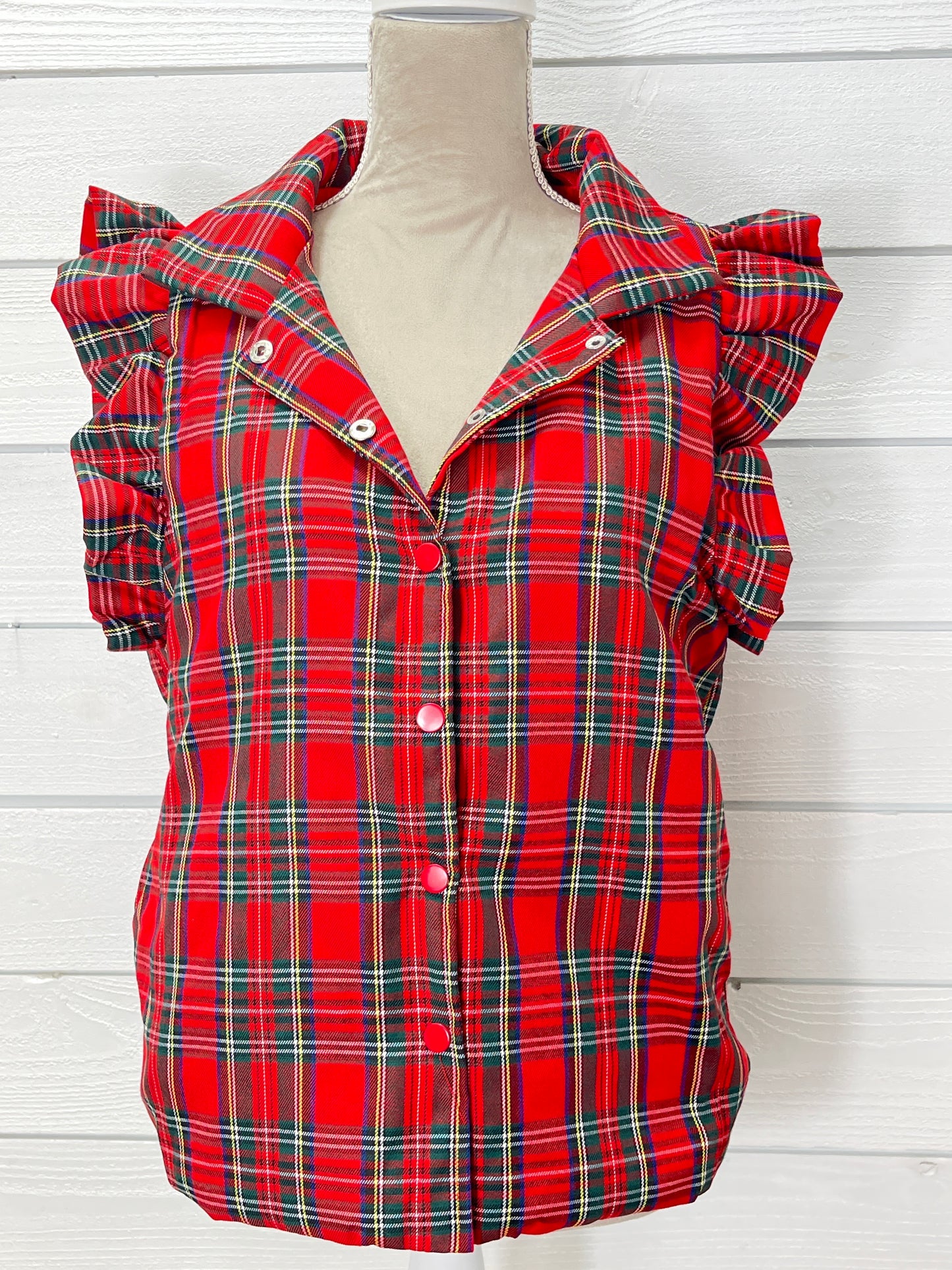 Scottie Red Tartan Vest