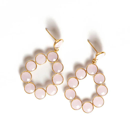 Gemstone Teardrop Earring