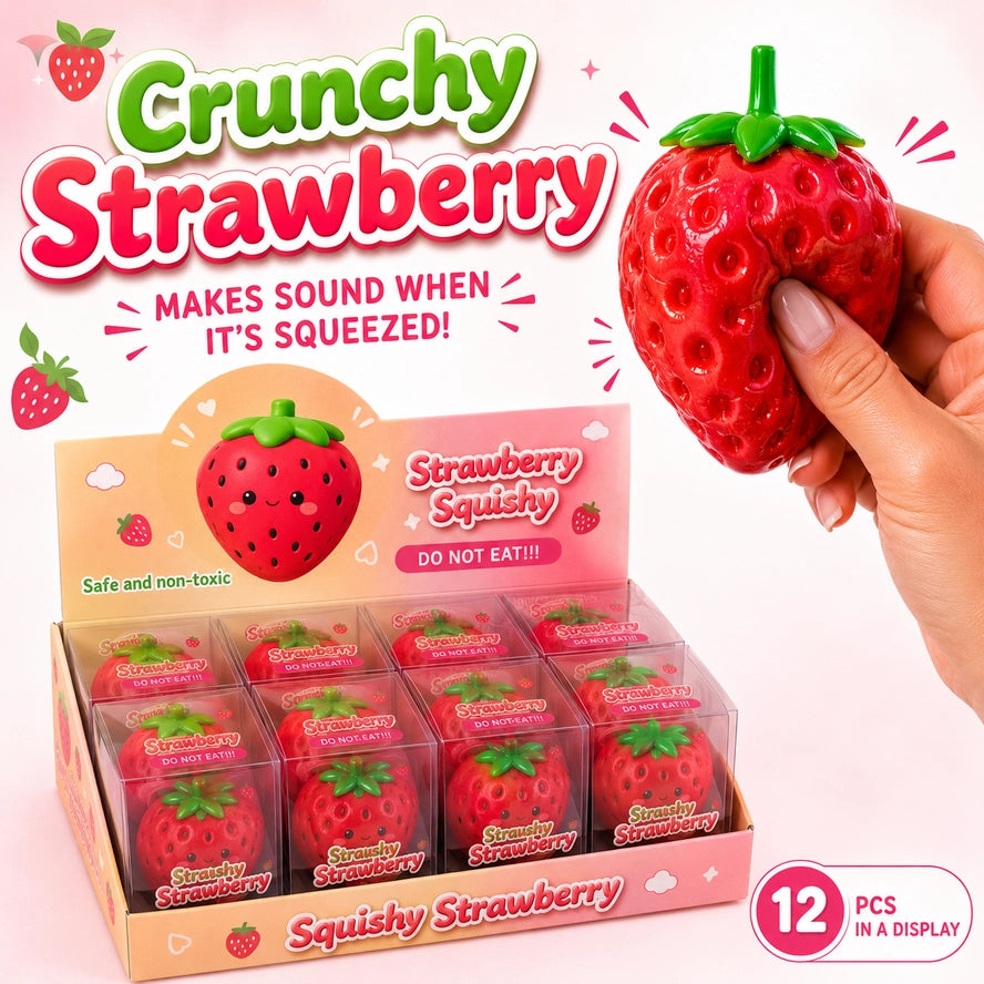 Crunchy Strawberry Crunch Squishy Toy