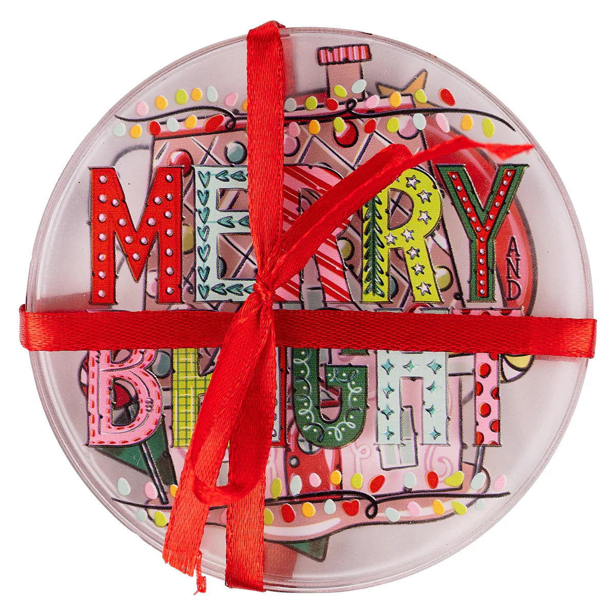 Merry and Bright Coaster Set /4