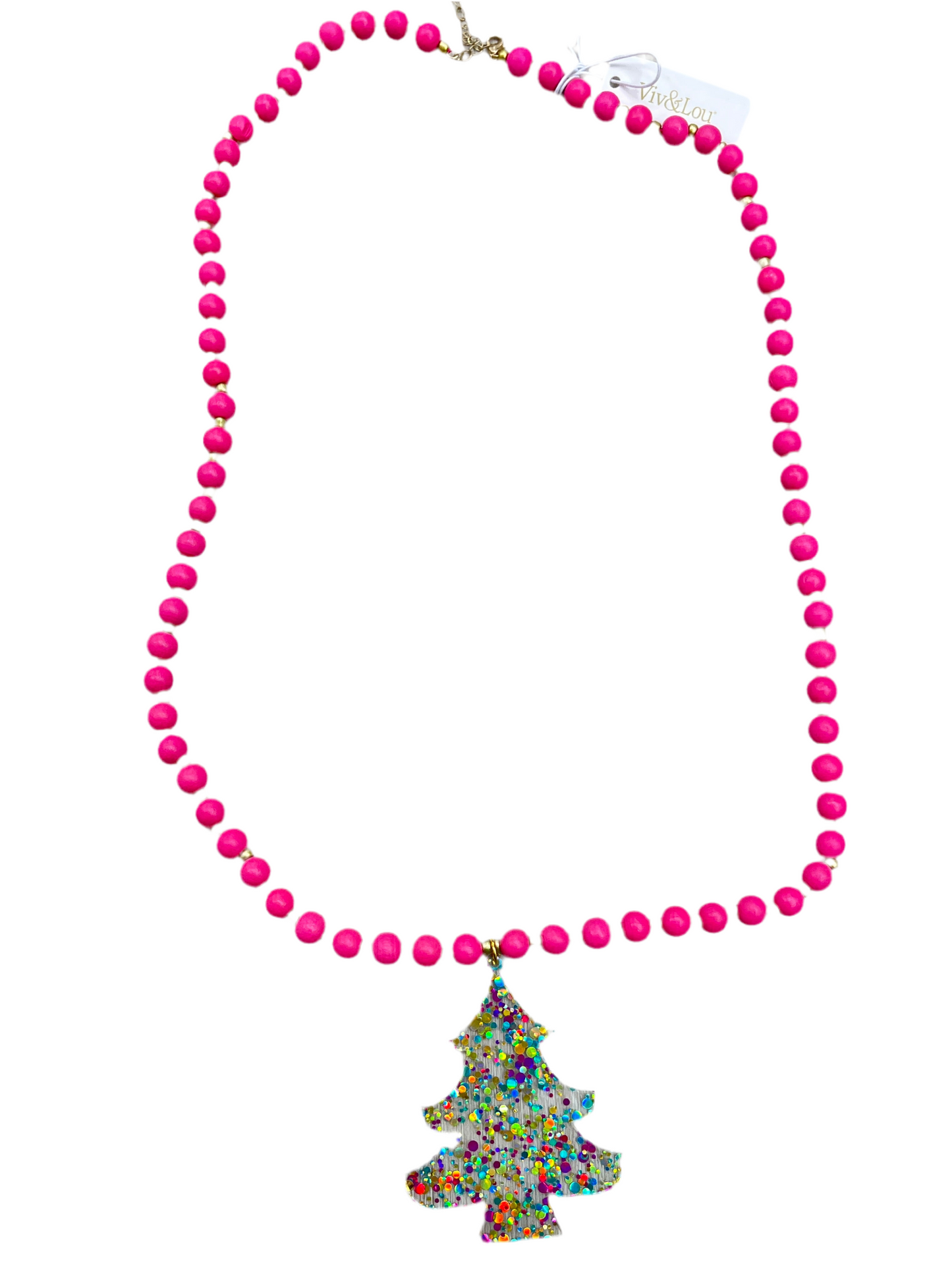 Confetti Pop Tree Hot Pink Jennifer Necklace