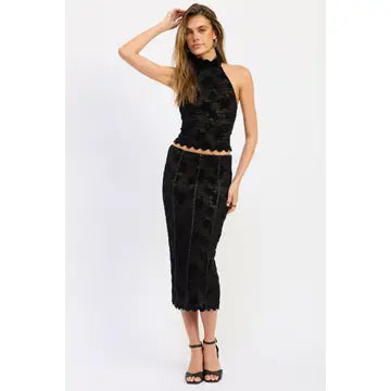 Emory Park Midi Lace Skirt