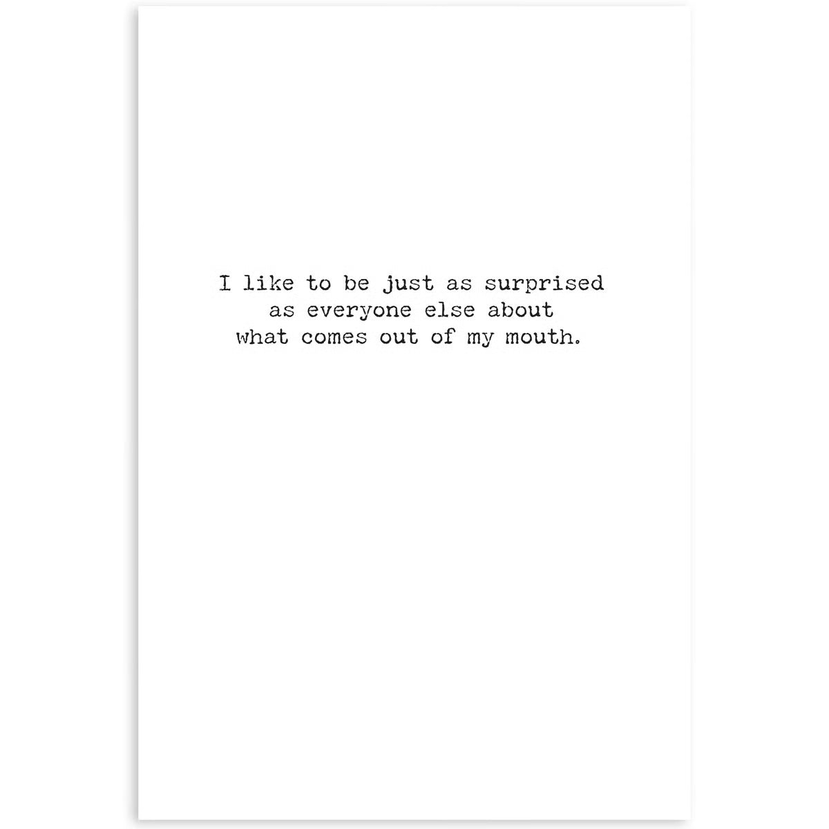 Think Before Greeting Card