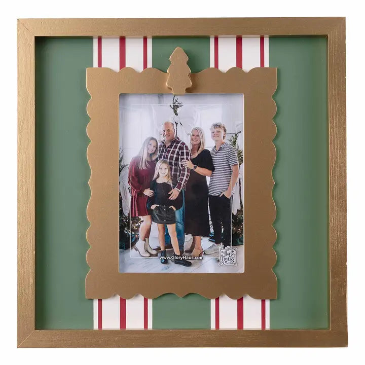 Christmas Tree Striped Frame
