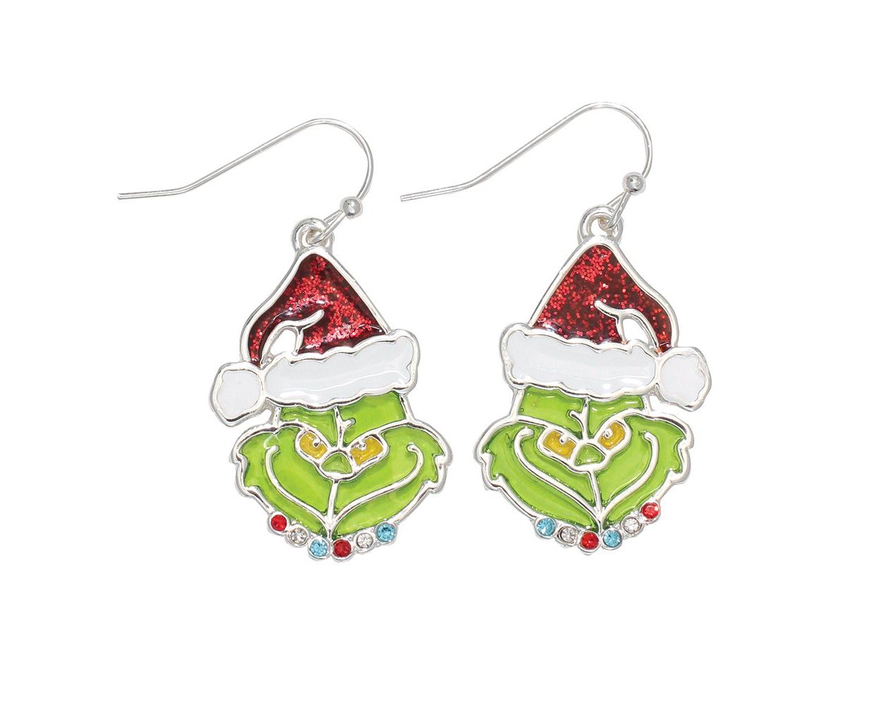 Stained Glass Mean One Face Earrings