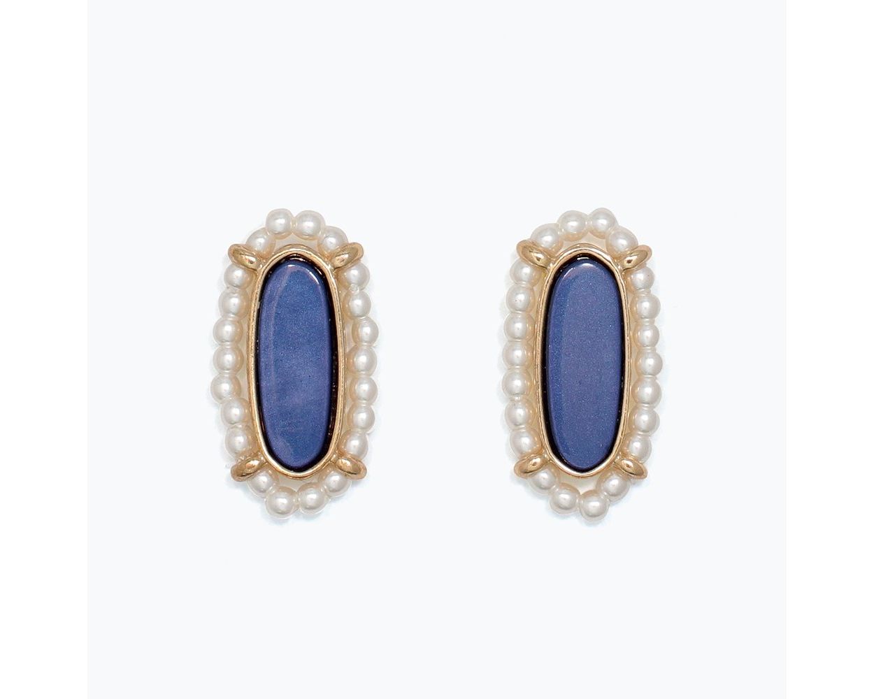 Periwinkle Navy Earrings