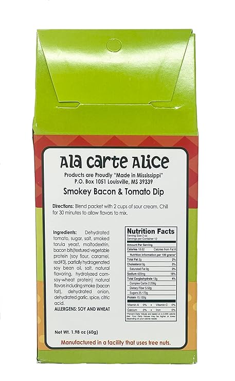 Ala Carte Alice Smokey Bacon & Tomato Dip