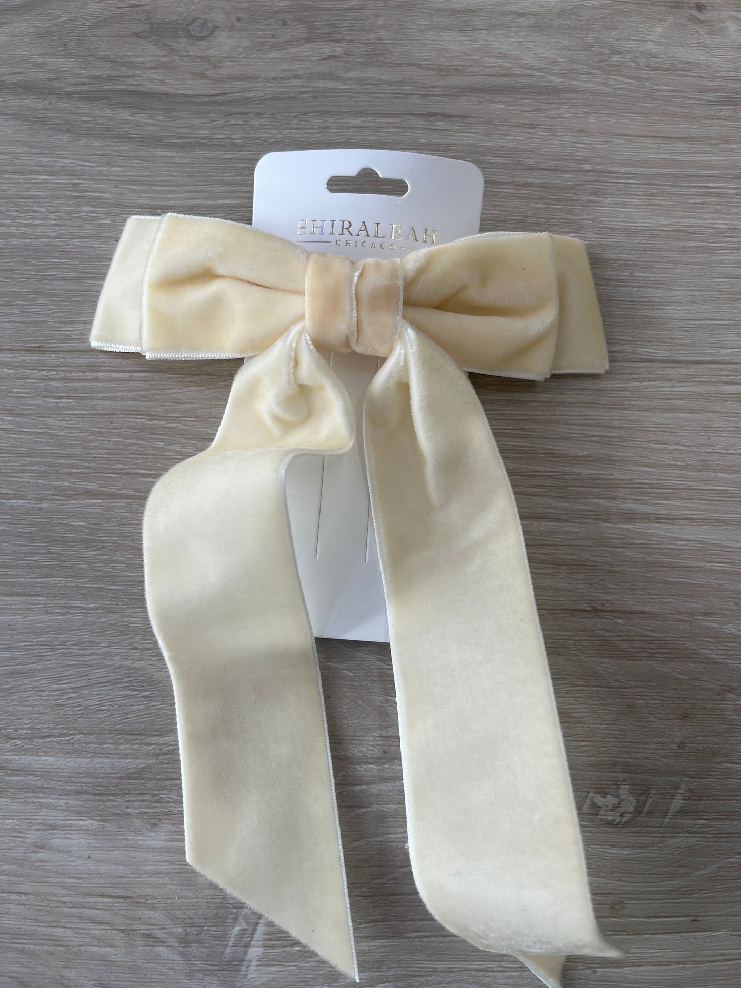 Velvet Bow Clip
