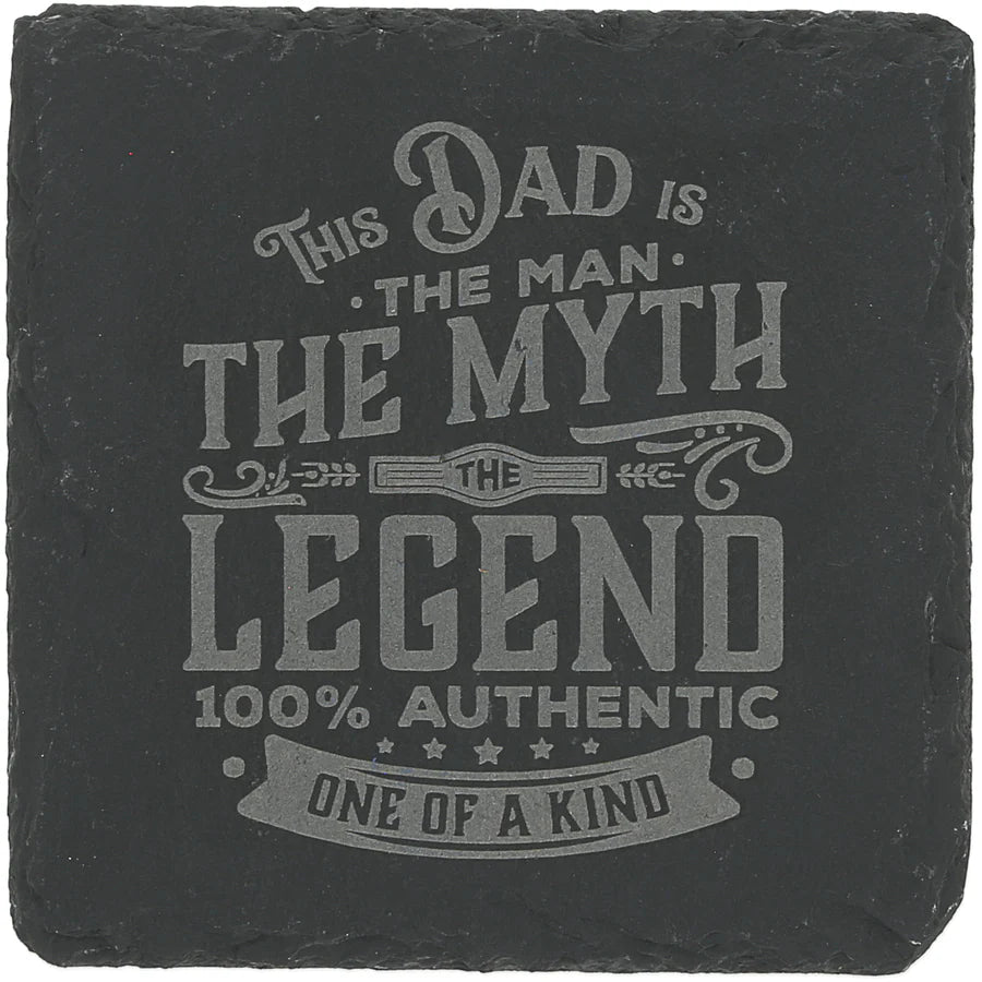 4" Legend Slate Coaster