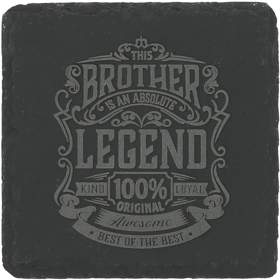 4" Legend Slate Coaster