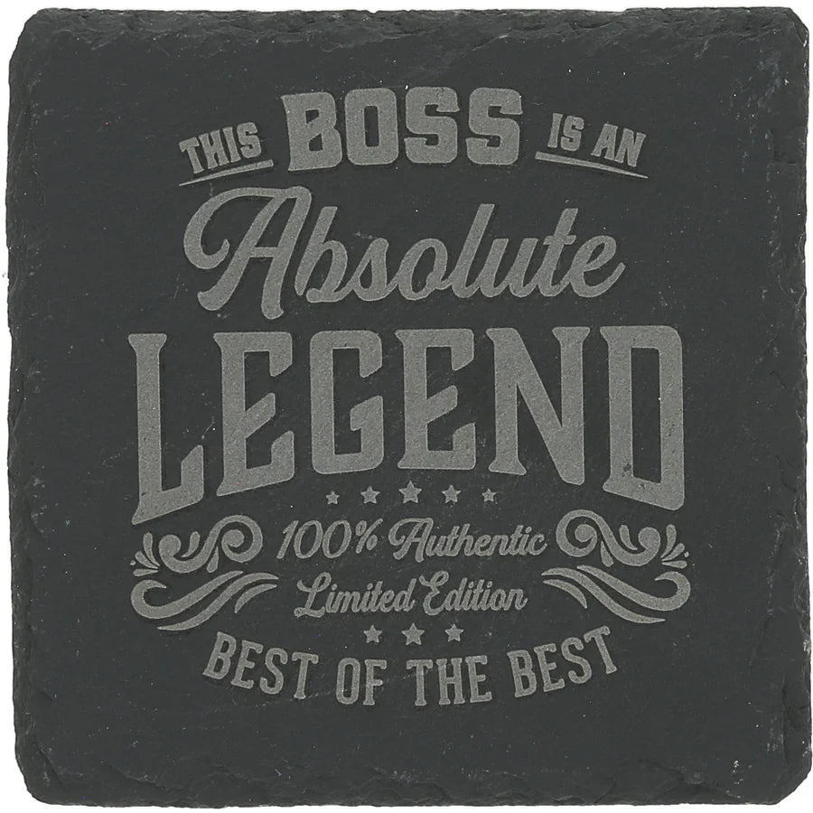 4" Legend Slate Coaster