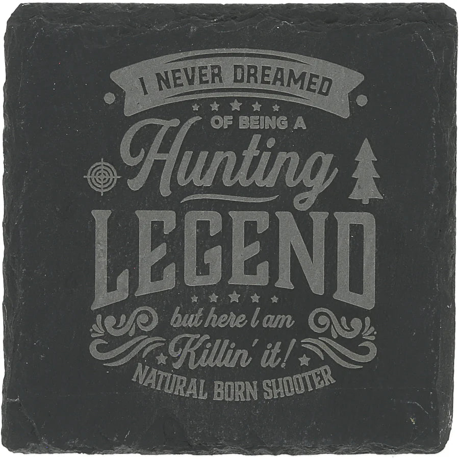4" Legend Slate Coaster