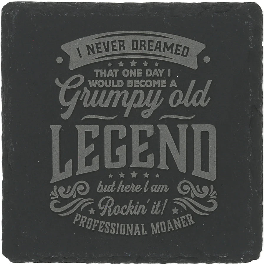 4" Legend Slate Coaster