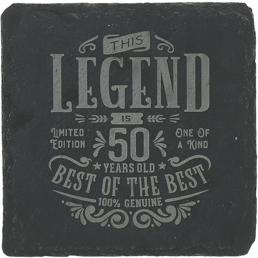 4" Legend Slate Coaster