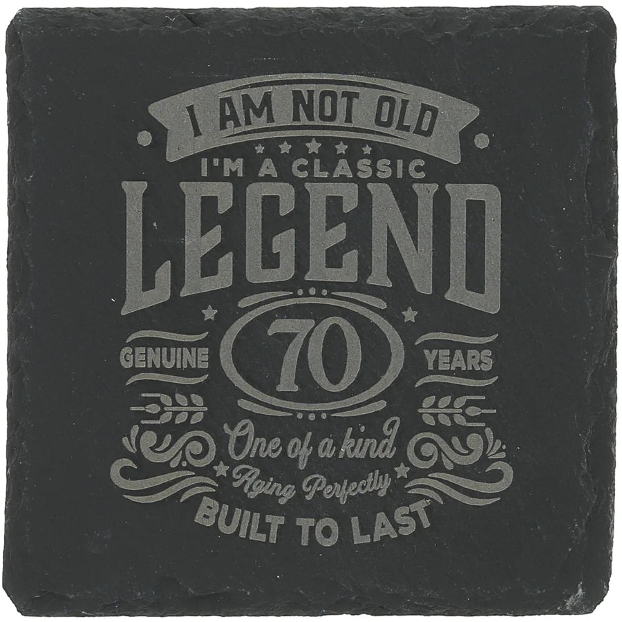 4" Legend Slate Coaster