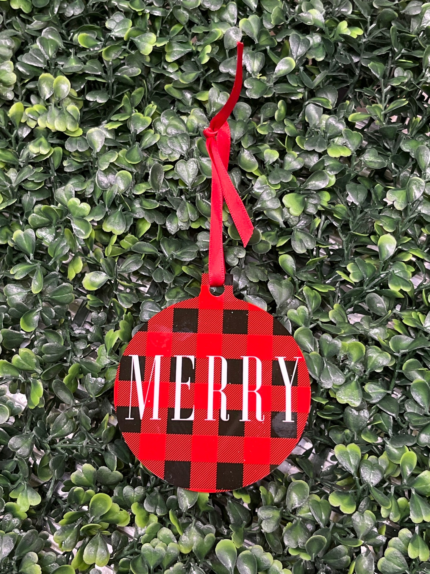 Christmas Printed Aluminum Ornaments