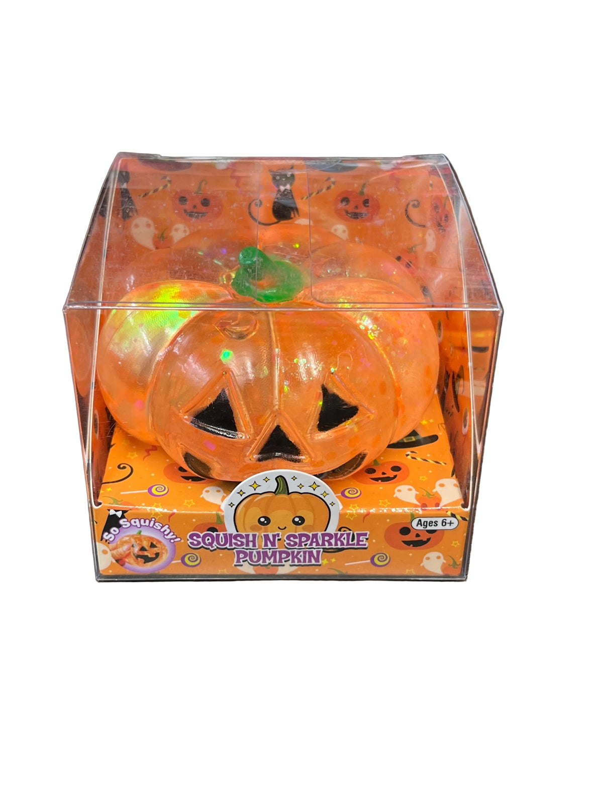 Zorbitz Squish N Sparkle Pumpkin Squishy Toy