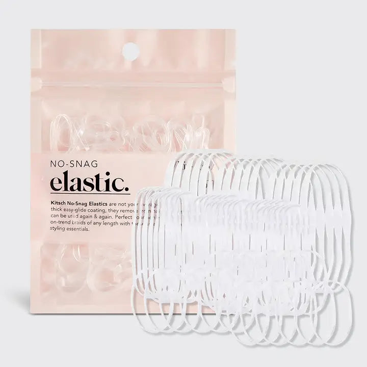 Kitsch No-Snag Elastic 100 Pc - Clear