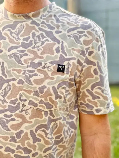 Happy Threads Men's Soft Camo Duck T Shirt