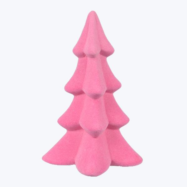 Pink Velvet Tabletop Trees