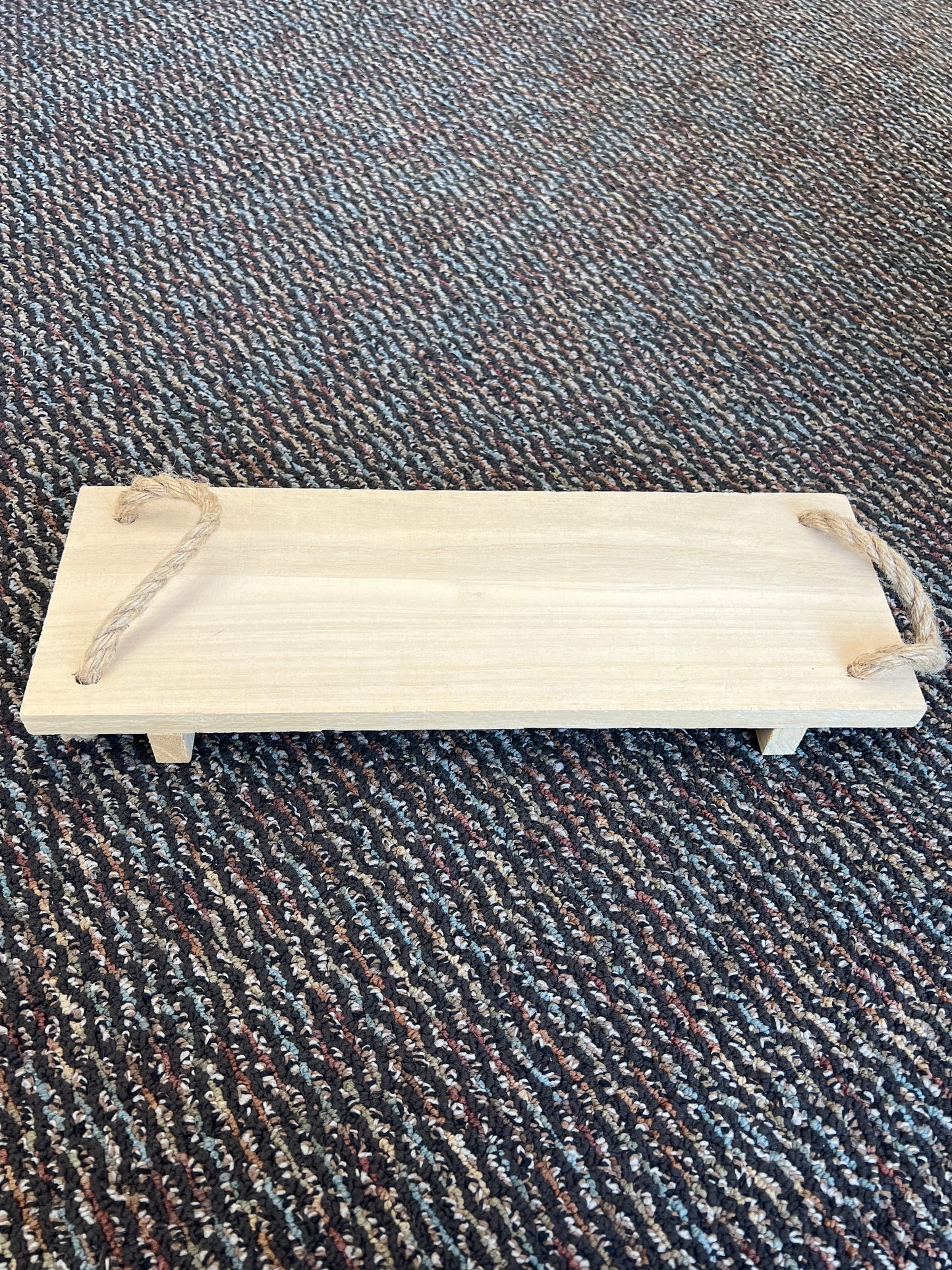 Wood Plank Riser With Rope Handles