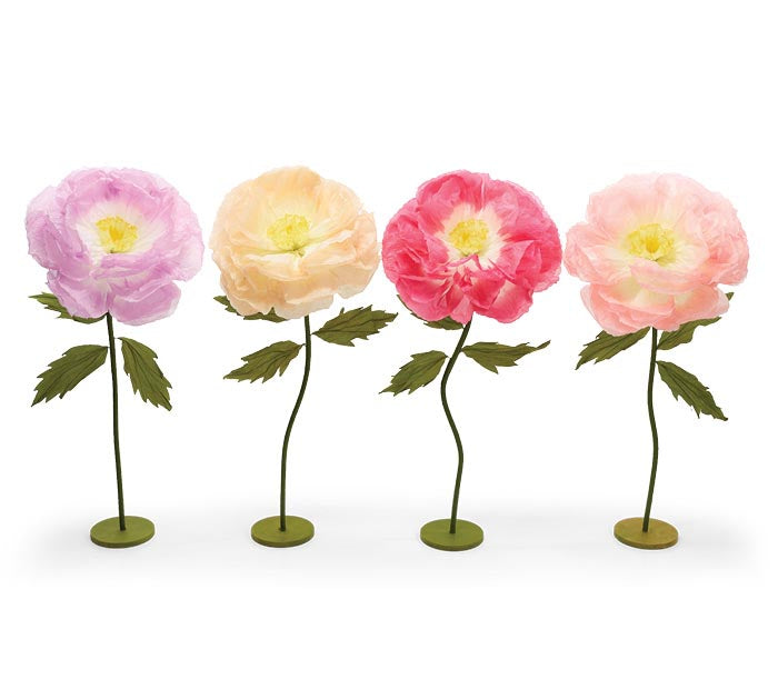 Large Giant Tissue Paper Flowers With Stand