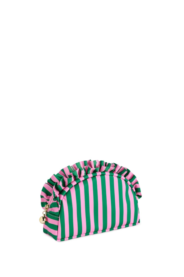 Shiraleah Stripe Ruffle Small Zip Pouch