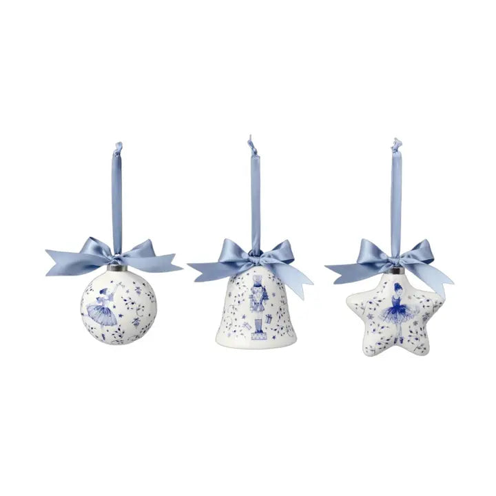 Blue & White Porcelain Nutcracker Suite Ornament