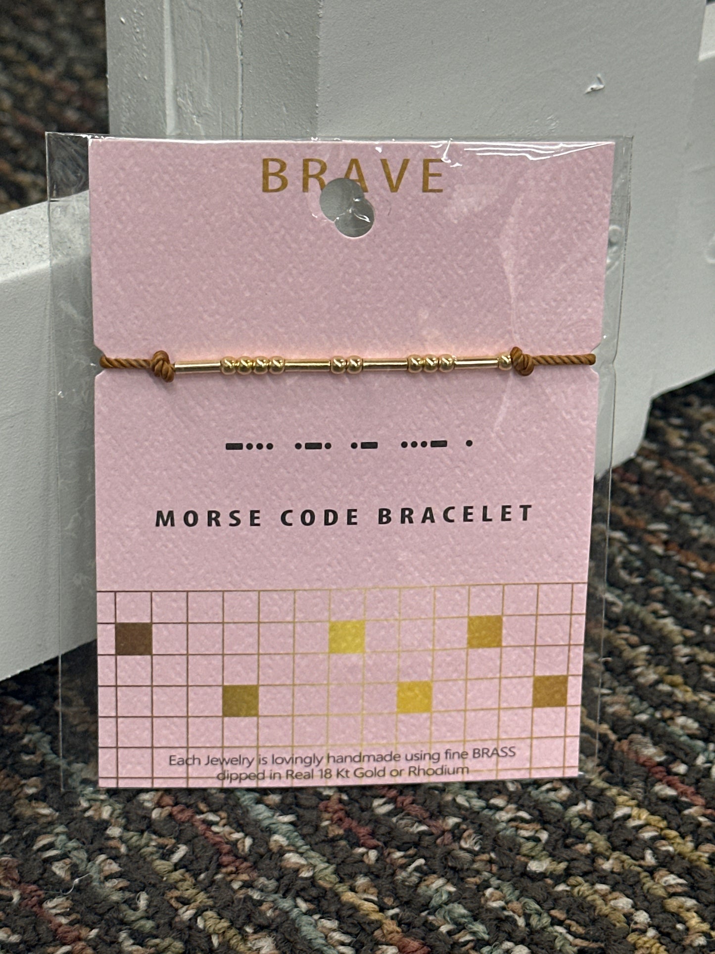 Brave Morse Code Bracelet