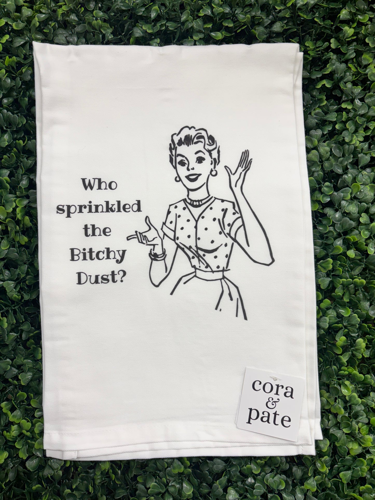 Who Sprinkled The Dust Tea Towel