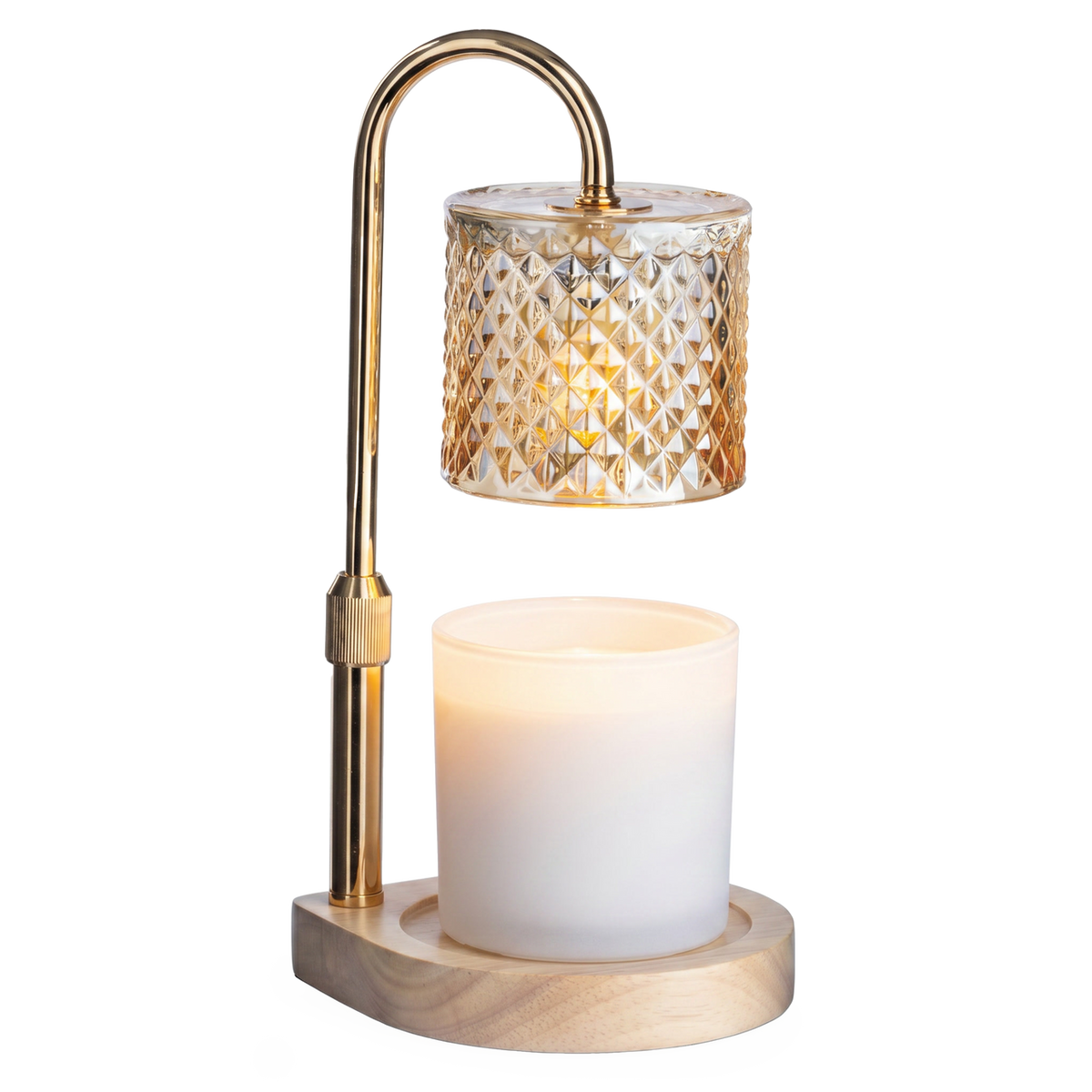 Candle Warmers Champagne Crystal Candle Warmer Lamp