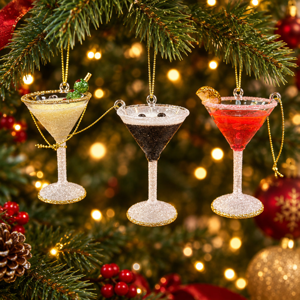 Merry Martinis Ornaments
