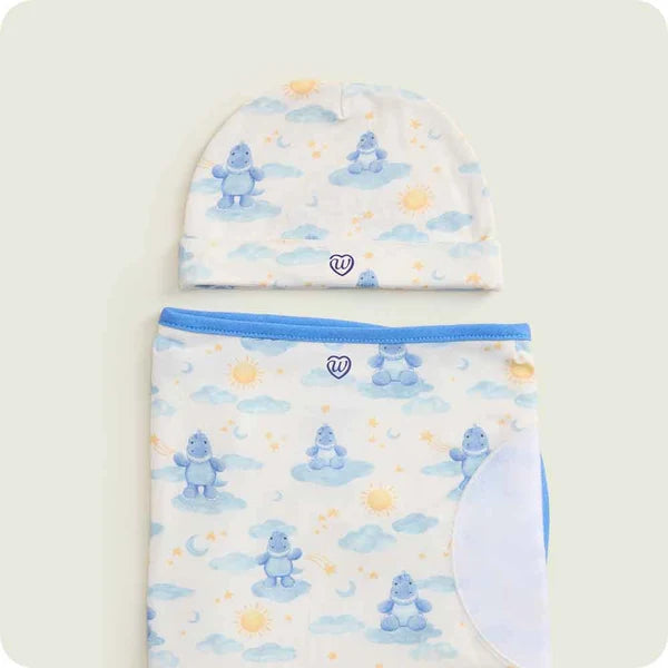 Warmies Trex Swaddle & Beanie Gift Set