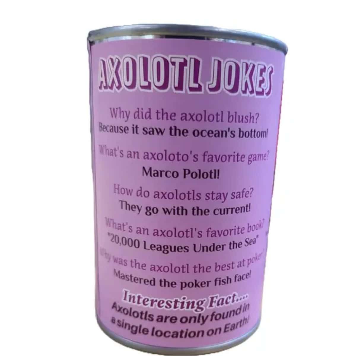 Canned Pink Axolotl