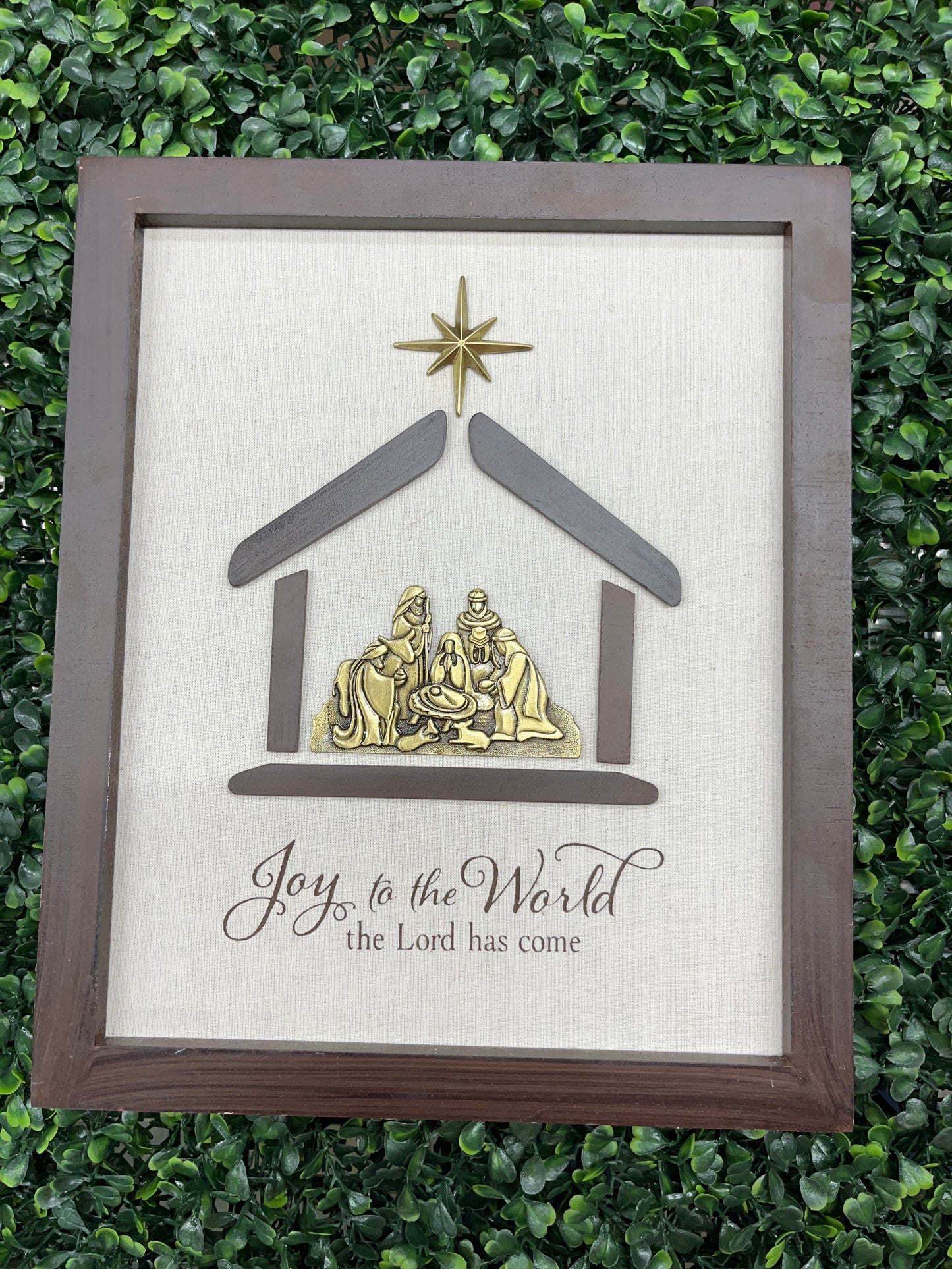 Joy To The World Nativity Wall Picture