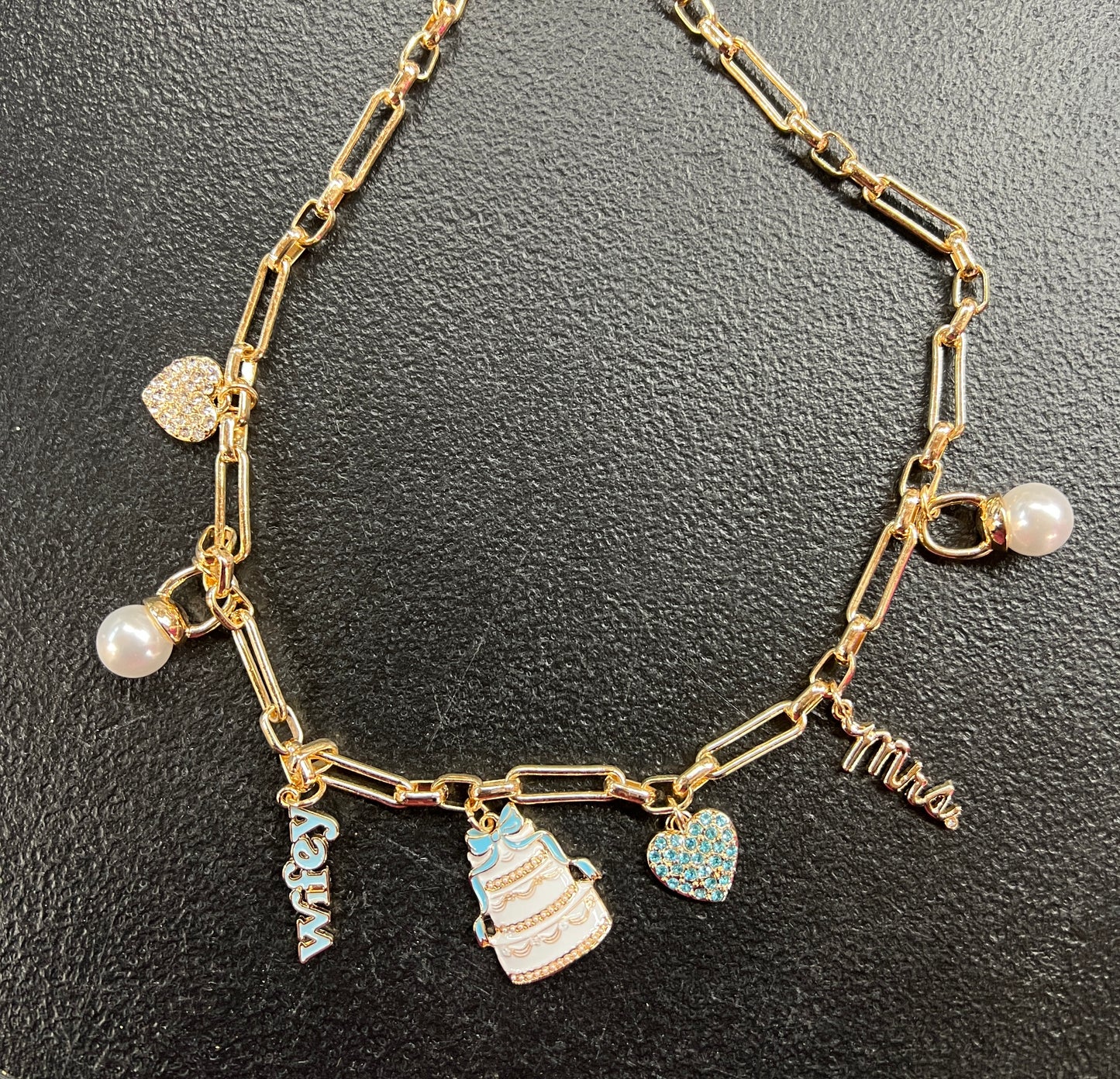 Just Married Charm Necklace