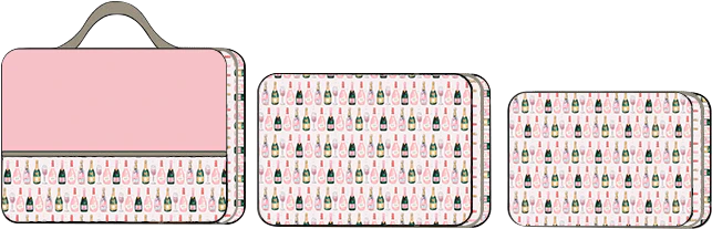 Champagne 3 Piece Packing Cube Set