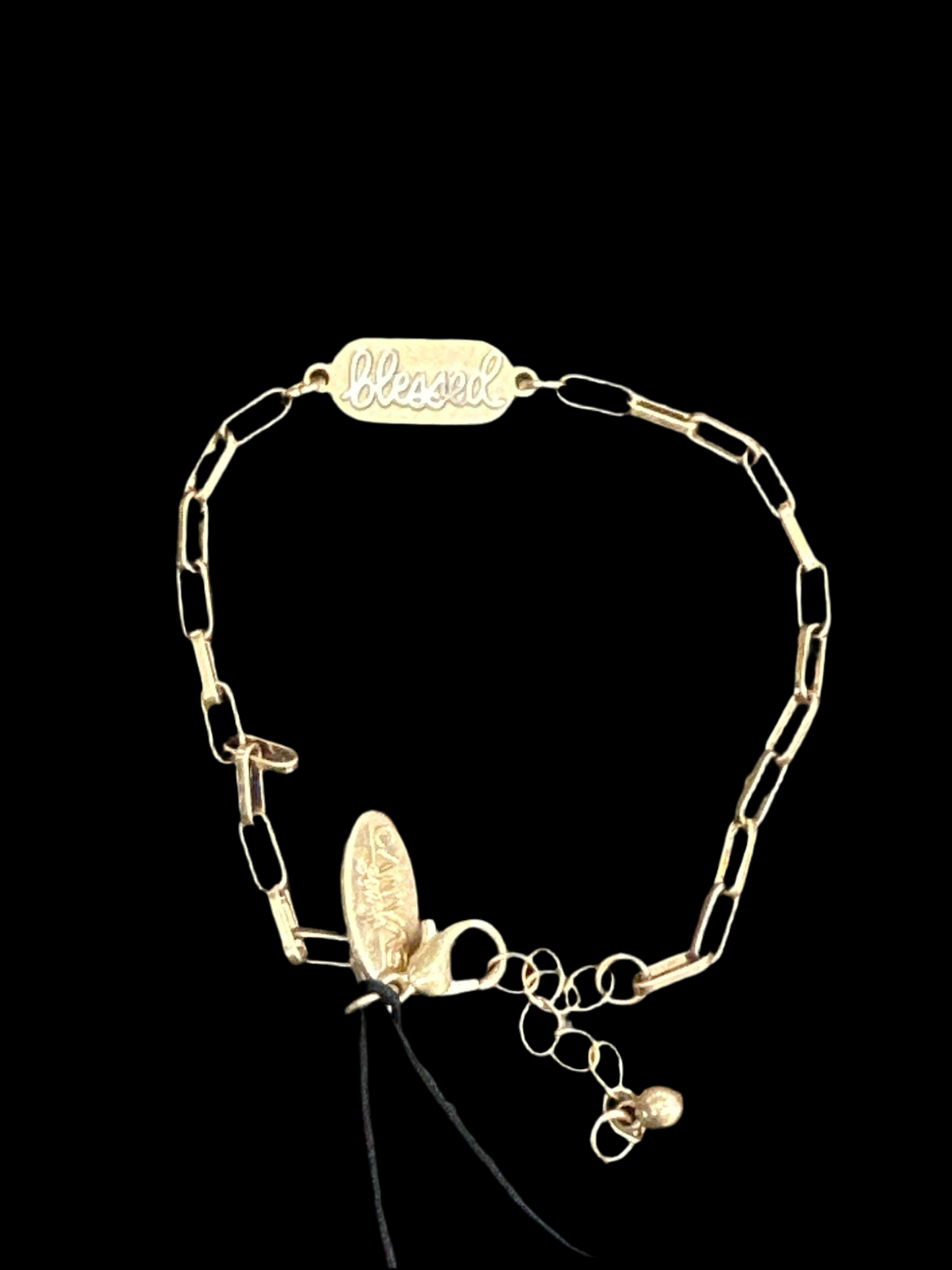 Canvas Style Allison Worn Gold Blessed Chain Bracelet