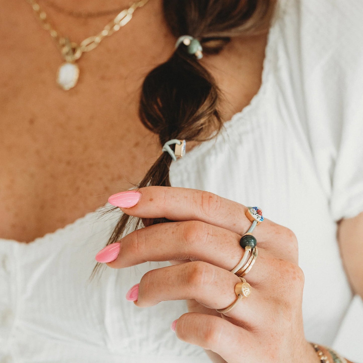 K'Lani "Terra" Earth Tones Hair Tie Rings
