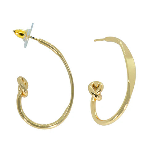 Maya J Love Knot Hoop Earrings