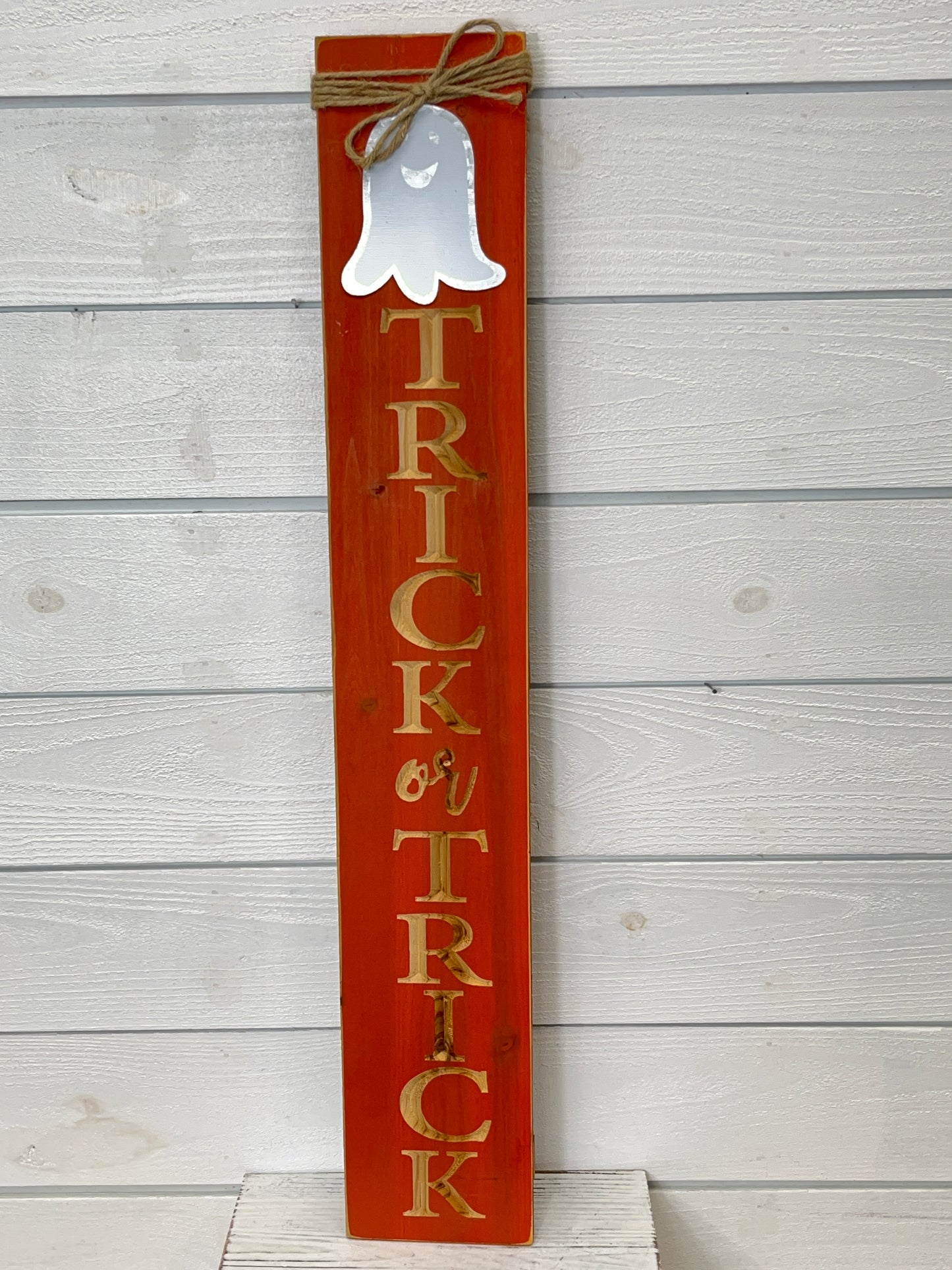 Wood Halloween Vertical Wall Sign
