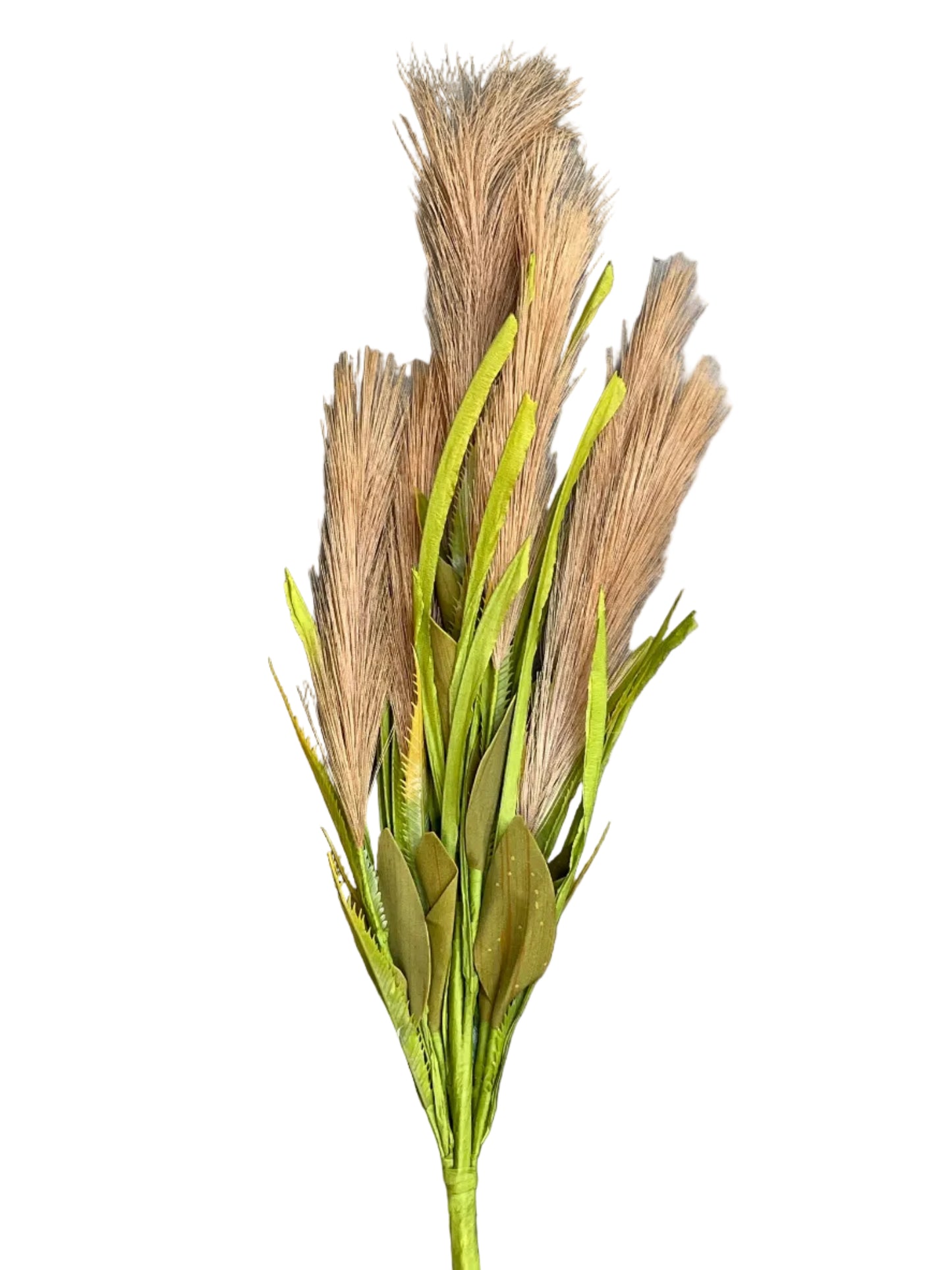 Beige Pampas Grass Bush Floral Pick