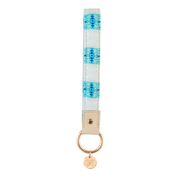 Evelyn & Kate Island Tropical Blue Fabric Loop Keychain